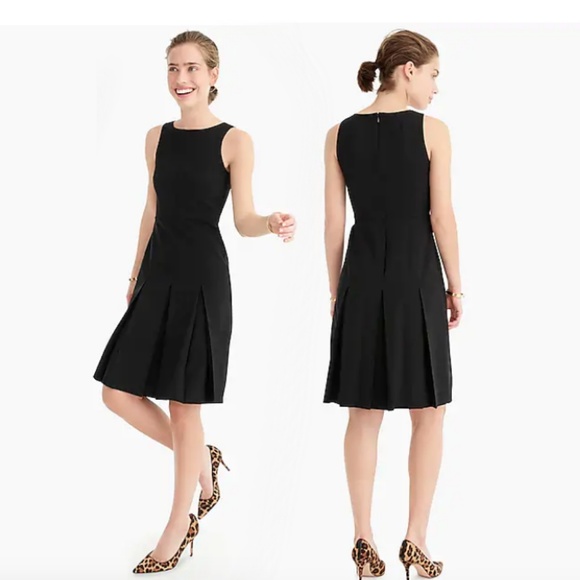 J. Crew Dresses & Skirts - J. Crew | Pleated A-line Dress in Two-Way Stretch